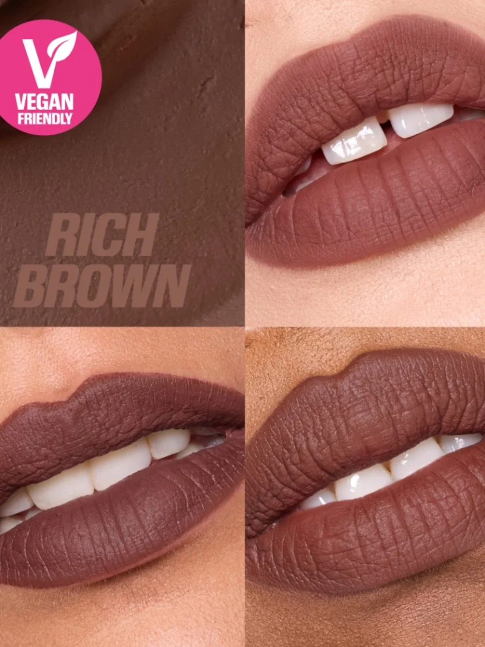 New In Box Huda Beauty Liquid Matte Mousse Rich Brown